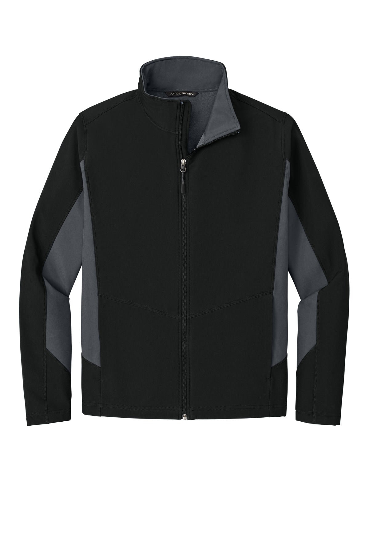 Port Authority Core Colorblock Soft Shell Jacket - Black/ Battleship Grey