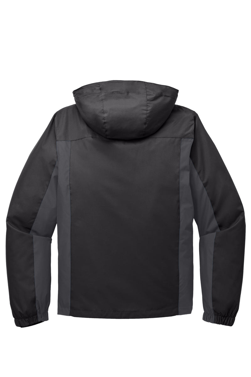 Port Authority Colorblock 3-in-1 Jacket - Black/ Magnet/ Signal Red
