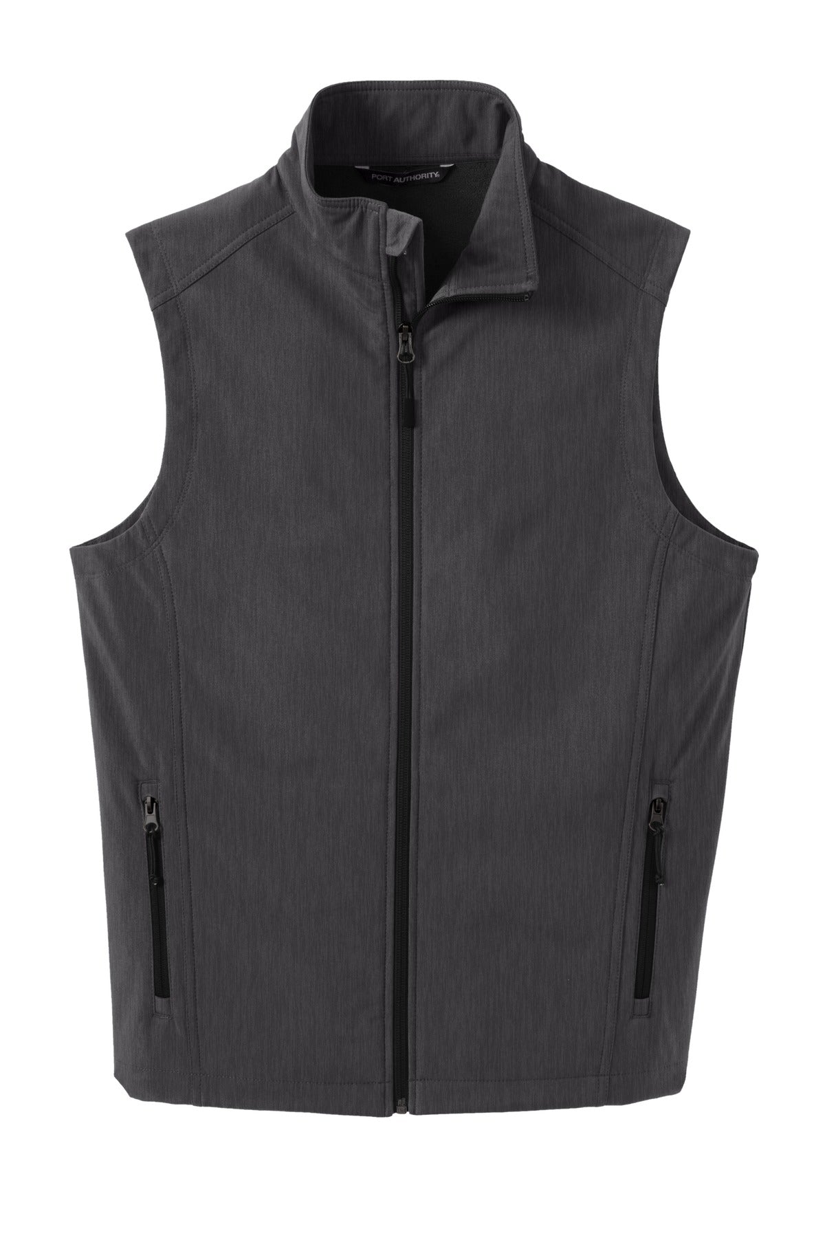 Port Authority Core Soft Shell Vest - Black Charcoal Heather
