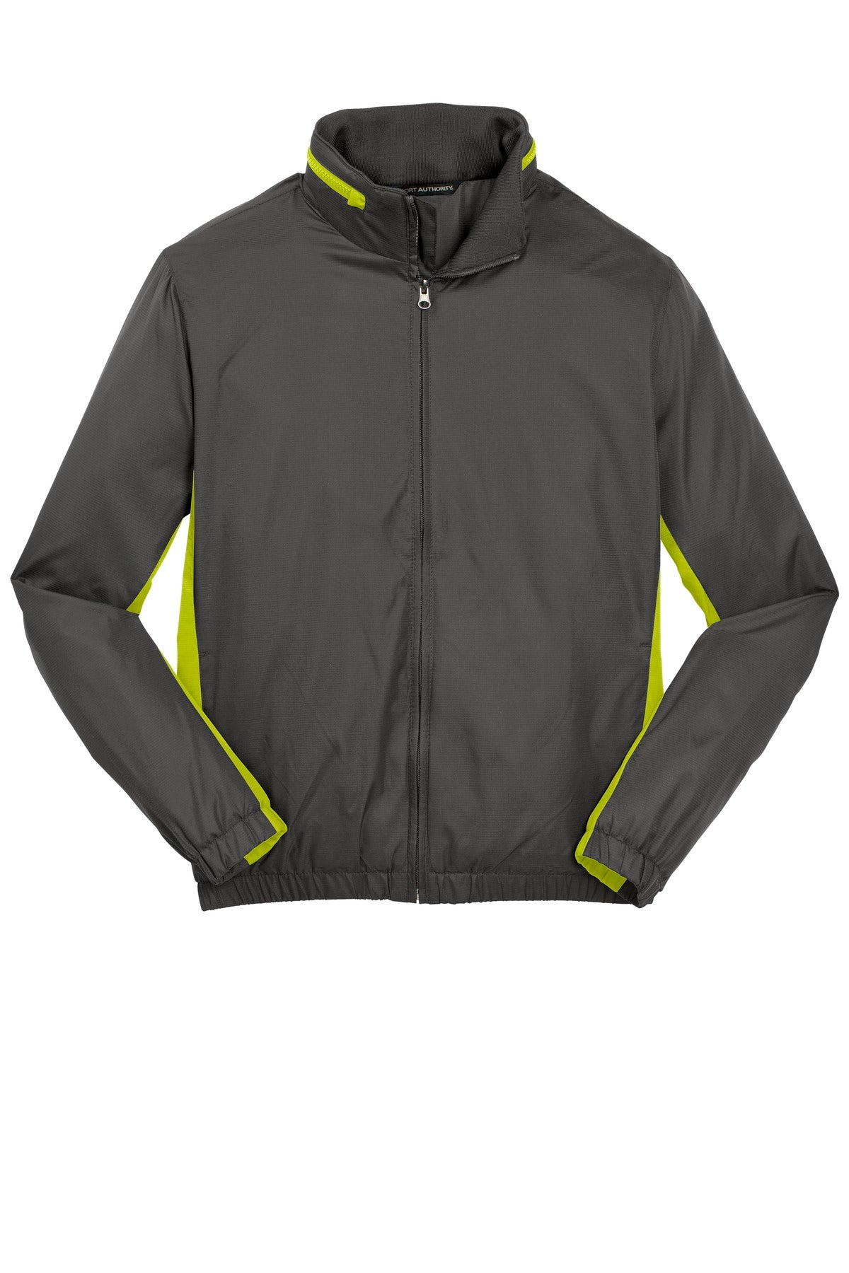 Port Authority Core Colorblock Wind Jacket - Battleship Grey/ Charge Green