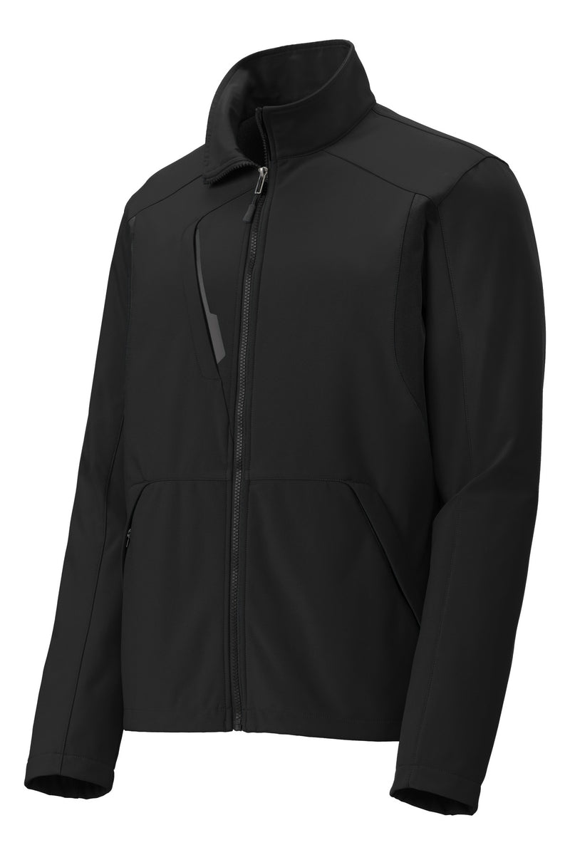 Port Authority Back-Block Soft Shell Jacket - Black/ Black