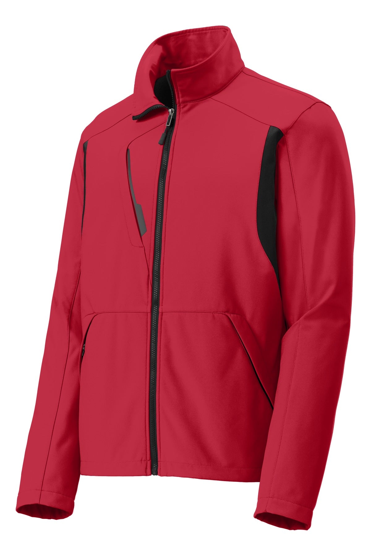 Port Authority Back-Block Soft Shell Jacket - Rich Red/ Black