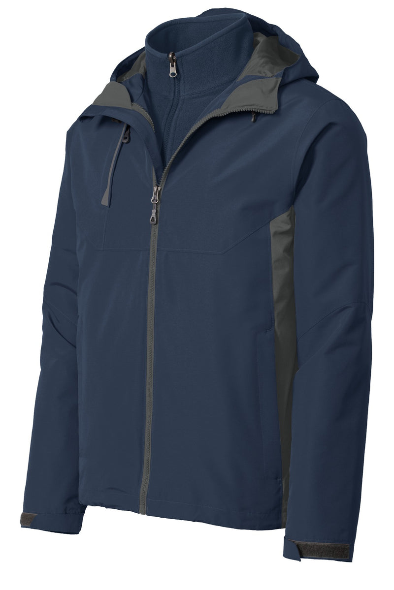 Port Authority Merge 3-in-1 Jacket - Dress Blue Navy/ Grey Steel