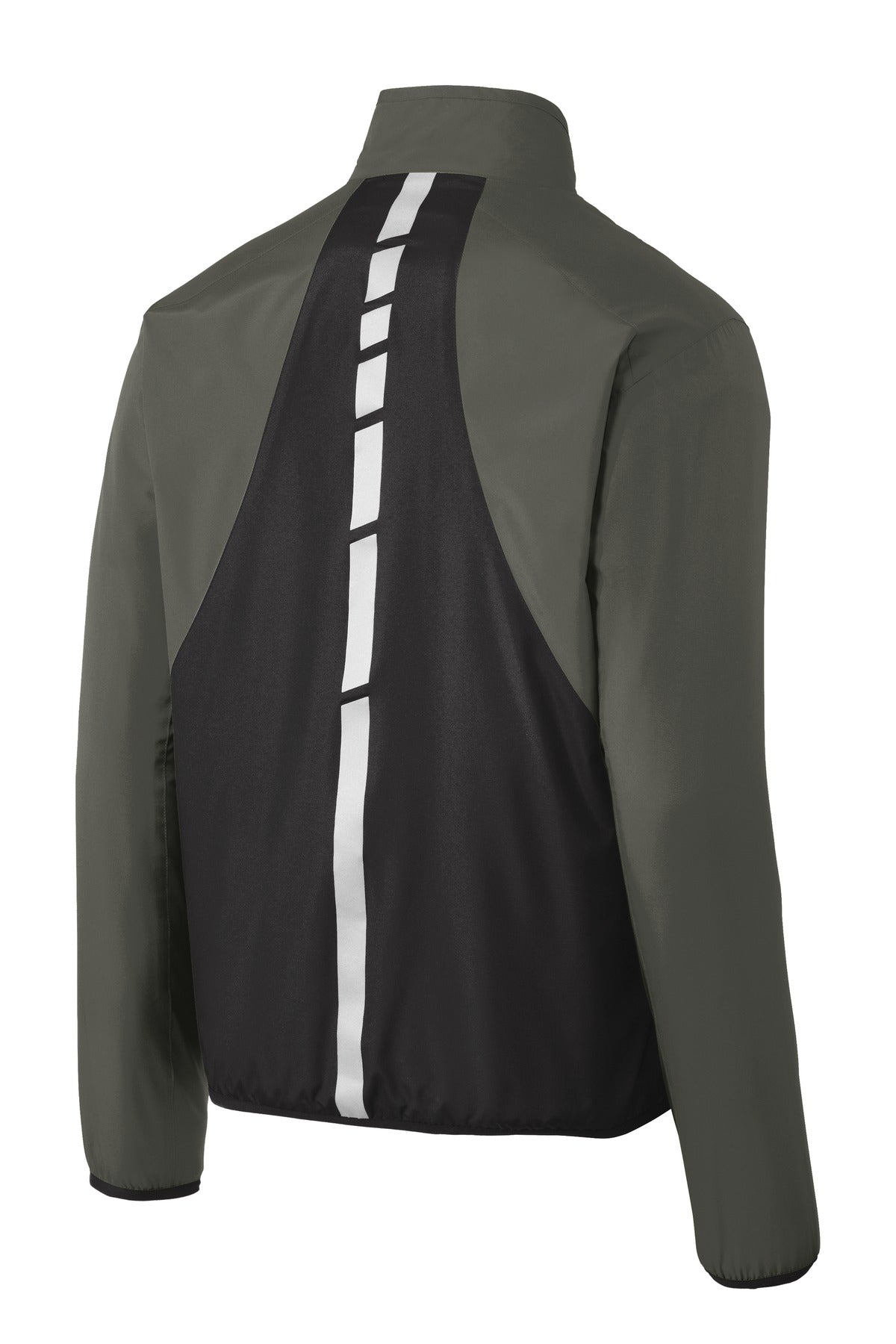 Port Authority Zephyr Reflective Hit Full-Zip Jacket - Grey Steel/ Deep Black