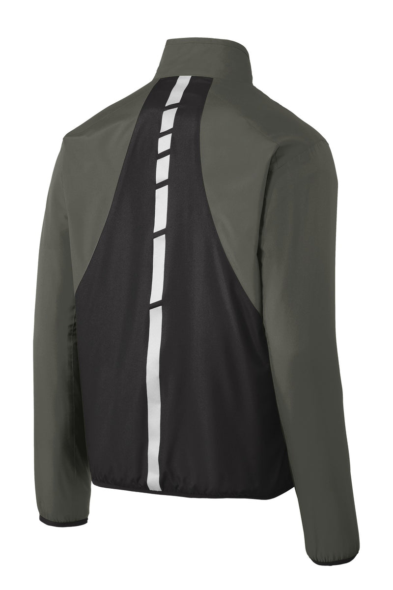 Port Authority Zephyr Reflective Hit Full-Zip Jacket - Grey Steel/ Deep Black