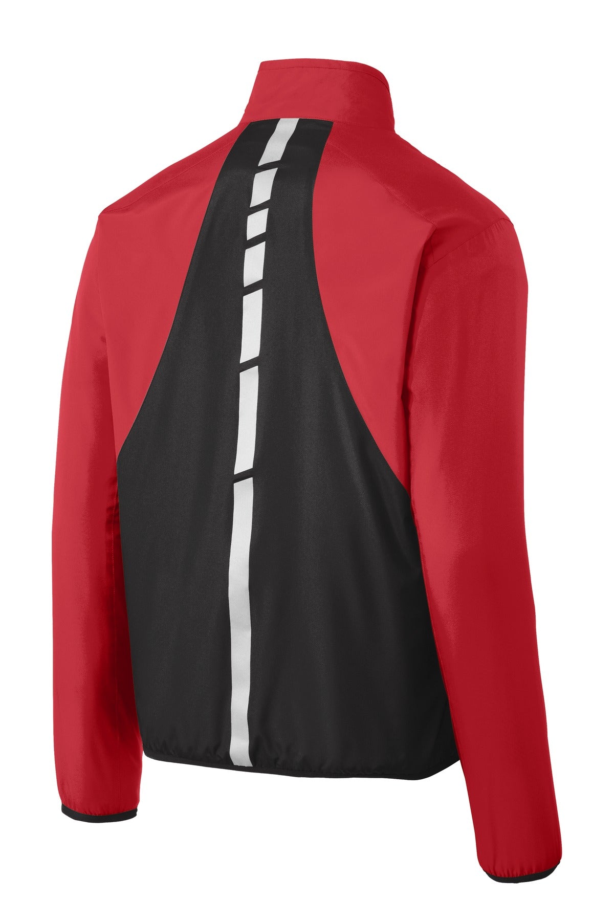 Port Authority Zephyr Reflective Hit Full-Zip Jacket - Rich Red/ Deep Black