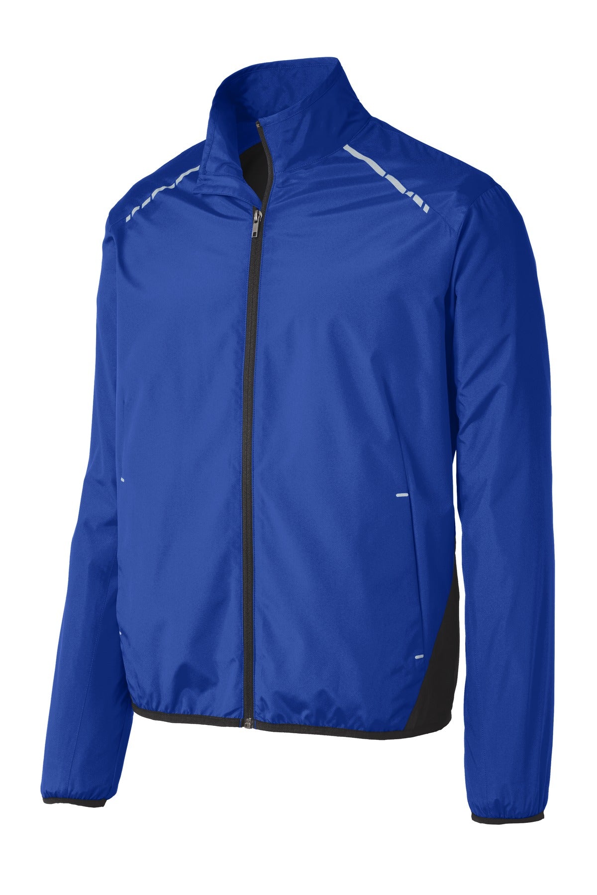 Port Authority Zephyr Reflective Hit Full-Zip Jacket - True Royal/ Deep Black