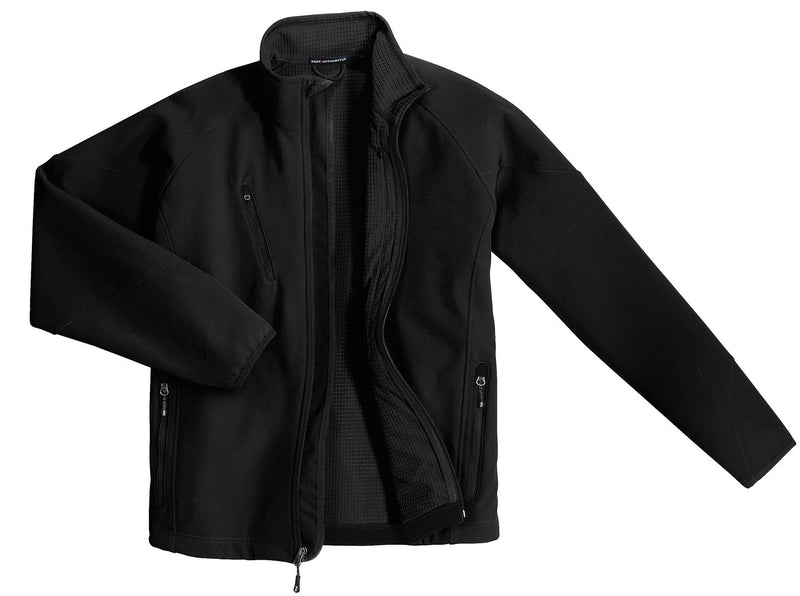 Port Authority Textured Soft Shell Jacket - Black