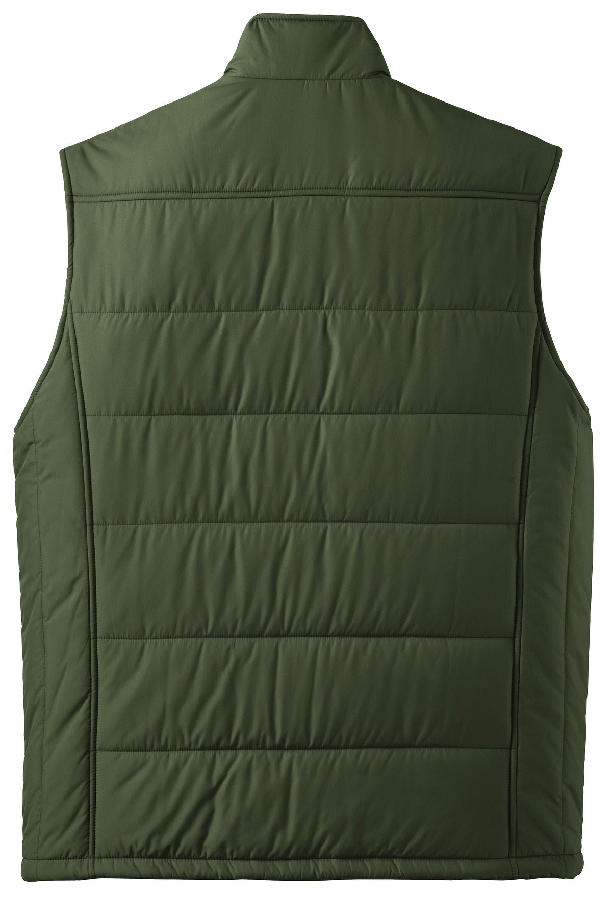 Port Authority Puffy Vest - Olive/ Cayenne