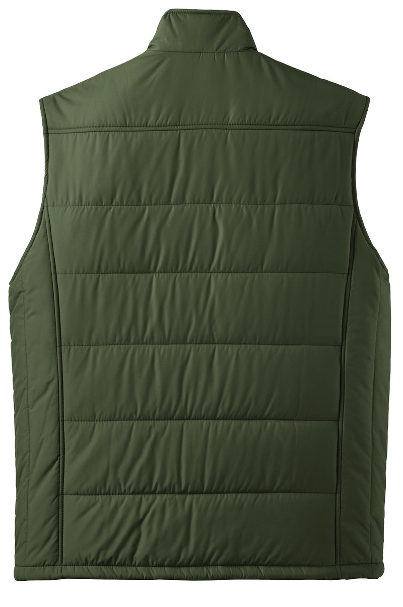 Port Authority Puffy Vest - Olive/ Cayenne