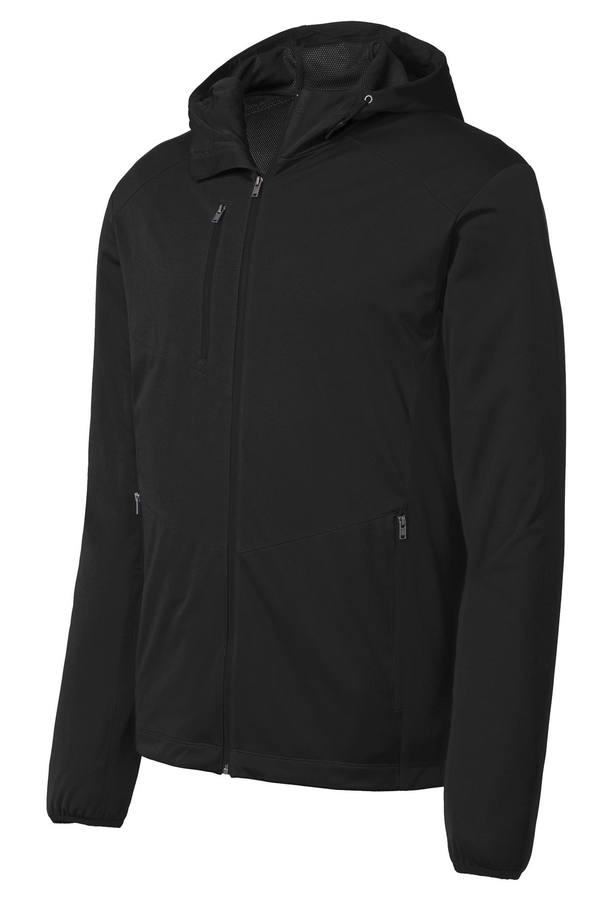 Port Authority Active Hooded Soft Shell Jacket - Deep Black