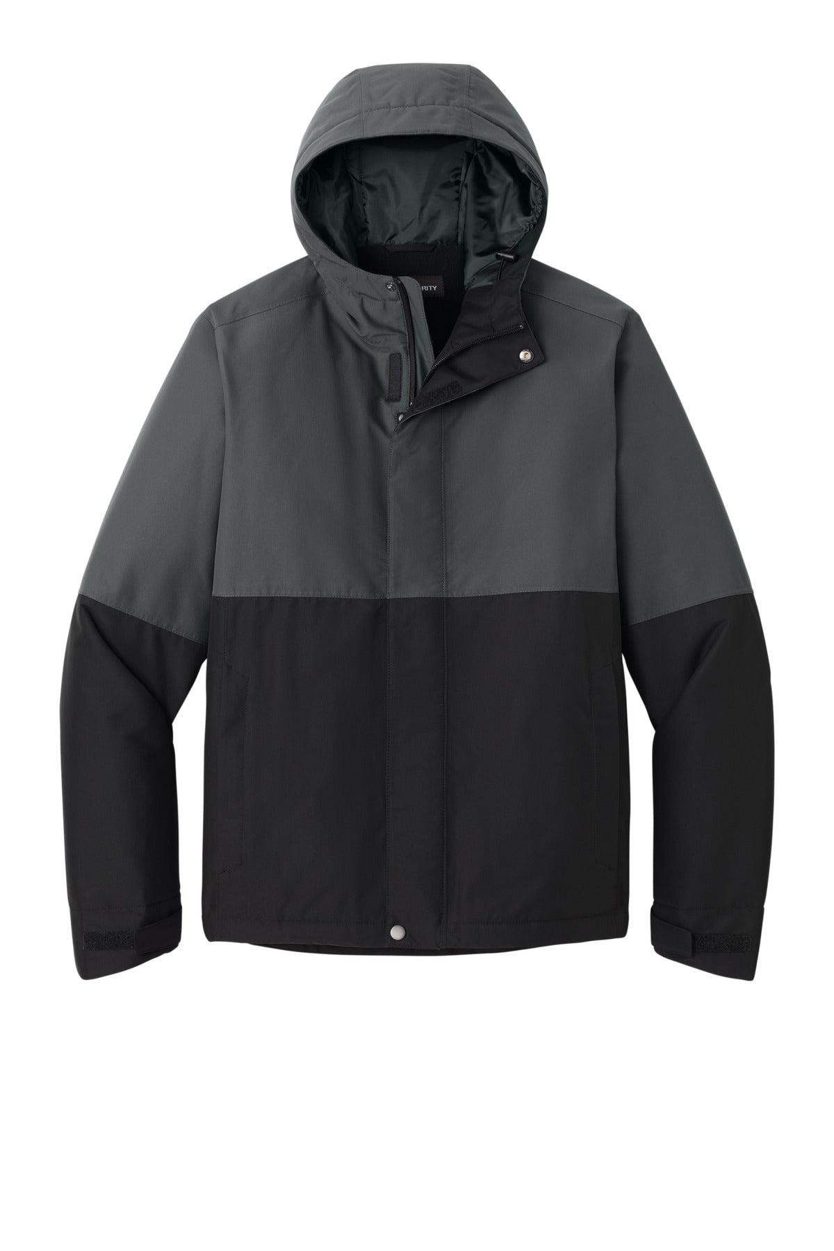 Port Authority Insulated Heavy Ripstop Jacket - Grey Steel/ Deep Black