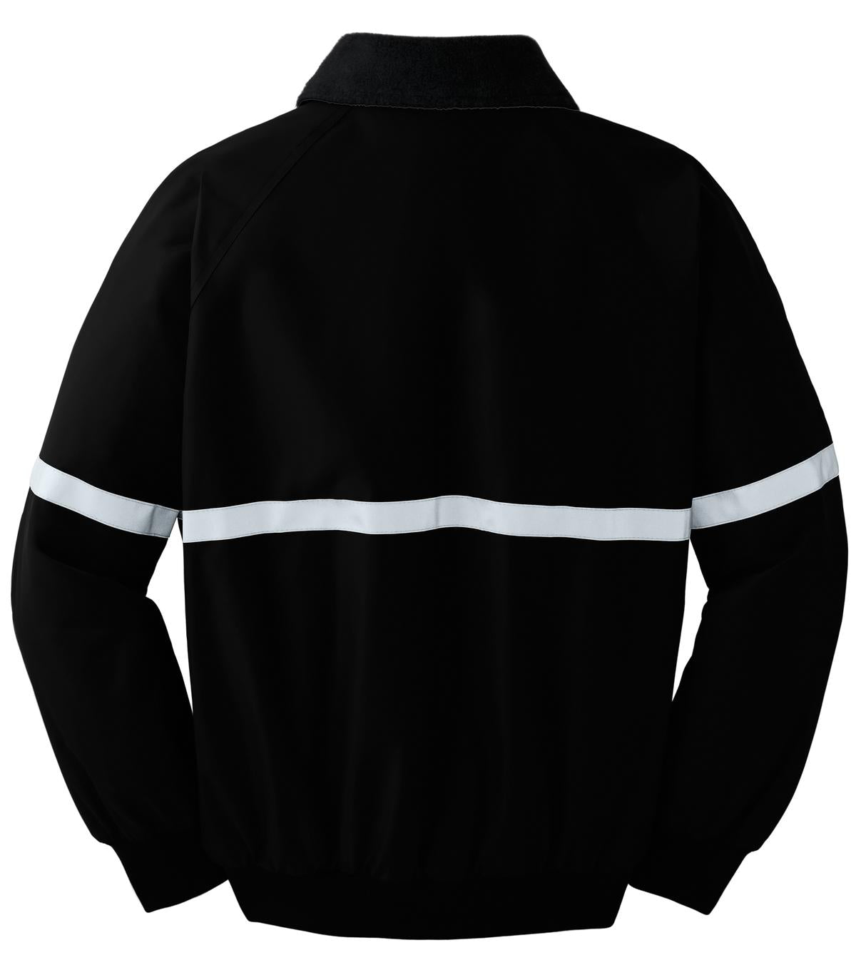 Port Authority Challenger Jacket with Reflective Taping - True Black/ True Black/ Reflective