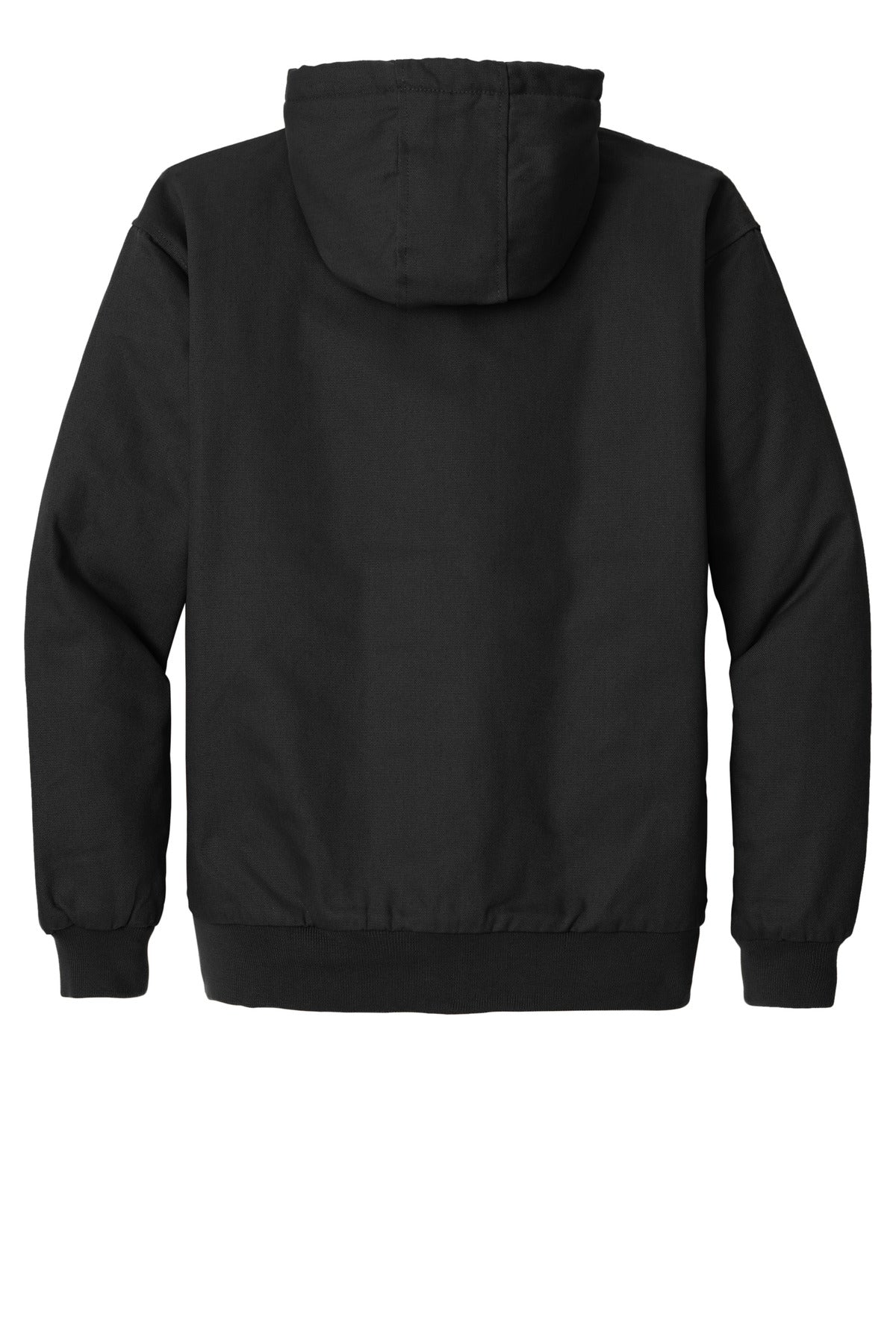 CornerStone - Duck Cloth Hooded Work Jacket - Black