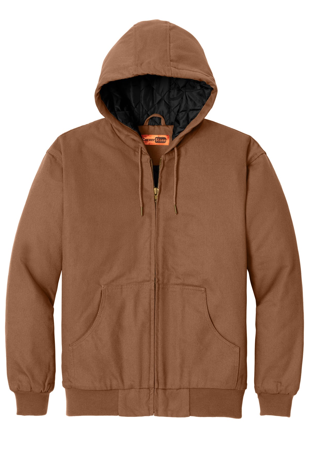 CornerStone - Duck Cloth Hooded Work Jacket - Duck Brown