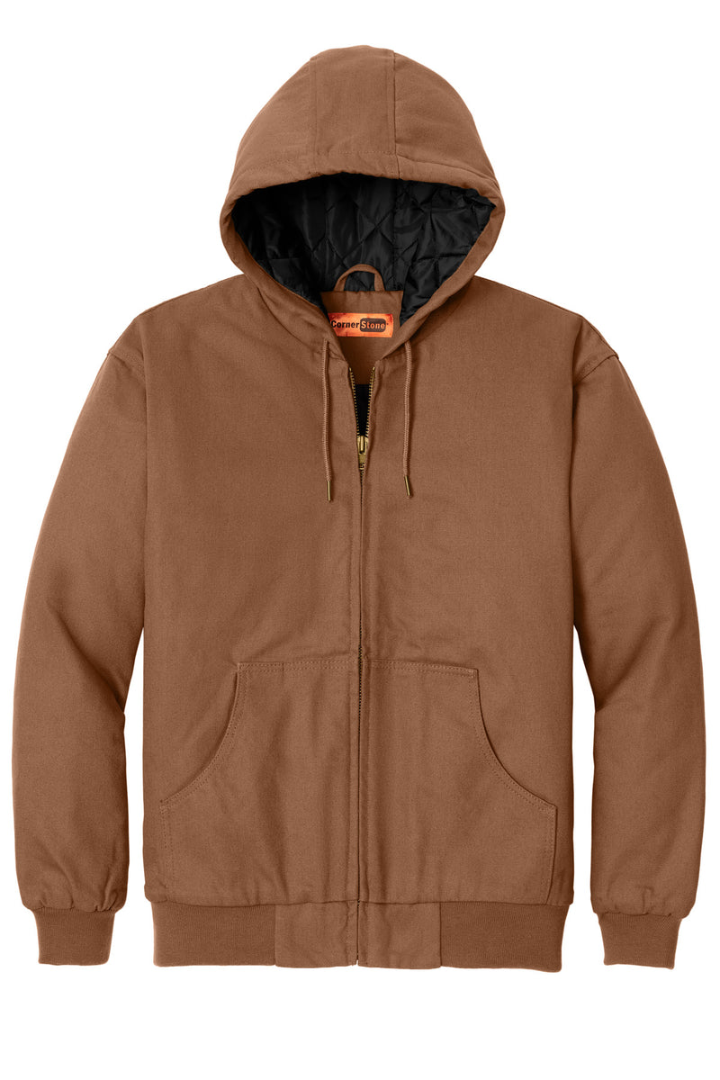 CornerStone - Duck Cloth Hooded Work Jacket - Duck Brown