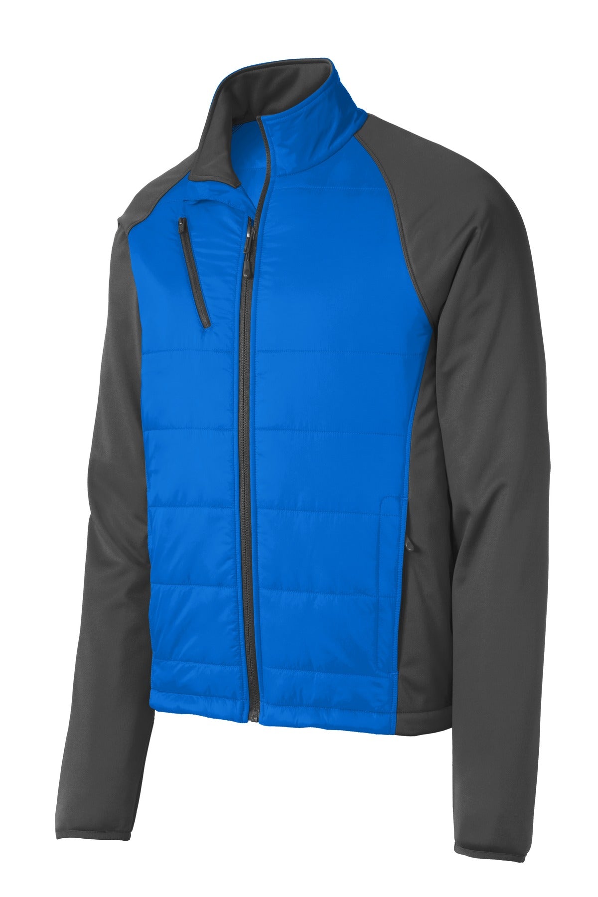 Port Authority Hybrid Soft Shell Jacket - Skydiver Blue/ Grey Steel