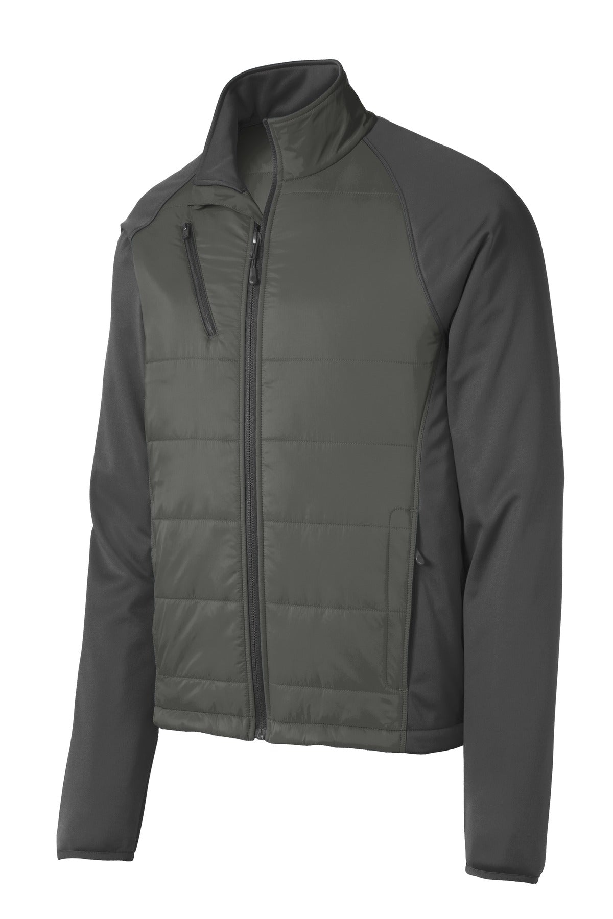Port Authority Hybrid Soft Shell Jacket - Smoke Grey/ Grey Steel