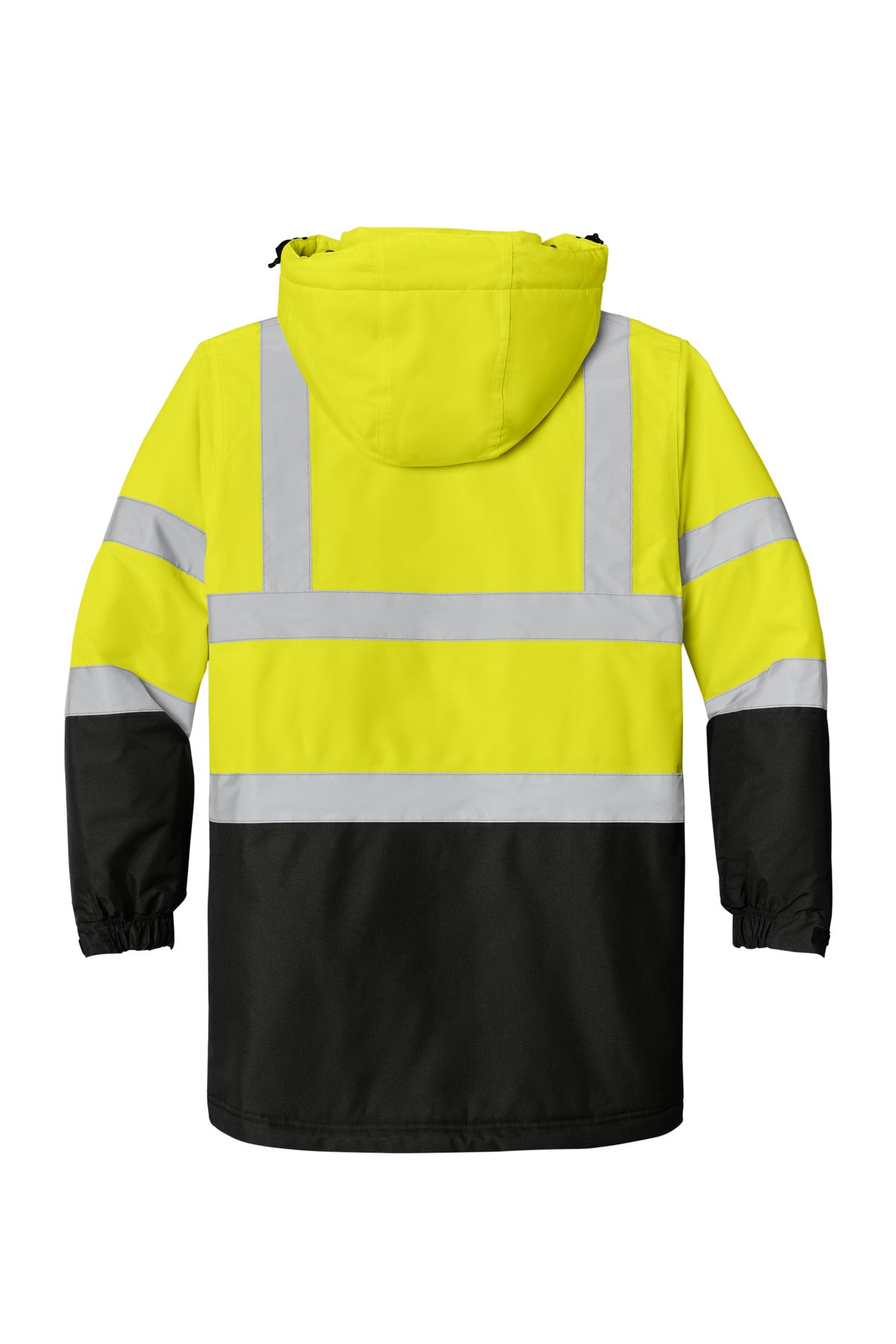 Port Authority ANSI 107 Class 3 Safety Heavyweight Parka - Safety Yellow/ Black/ Reflective