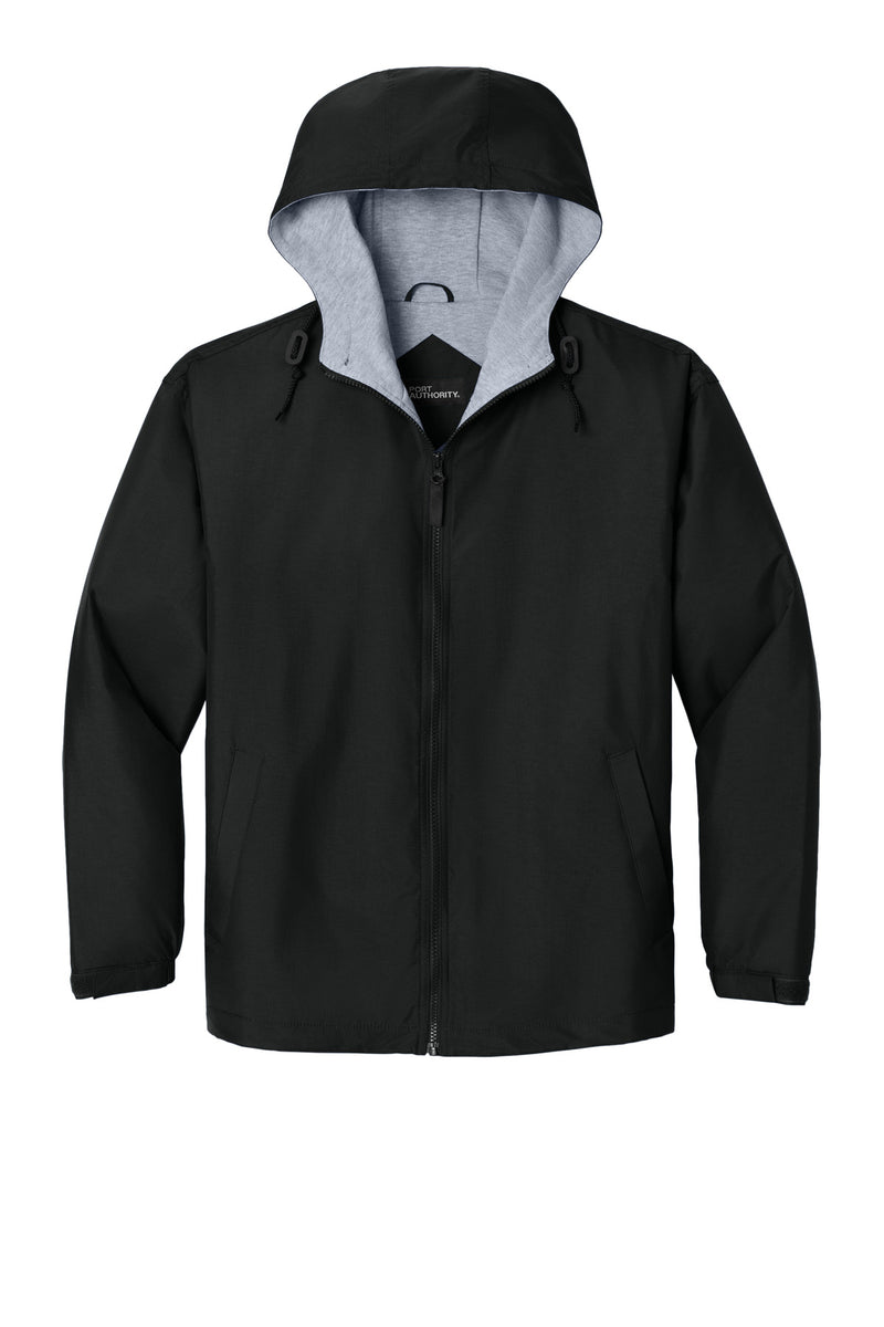 Port Authority Team Jacket - Black/ Light Oxford