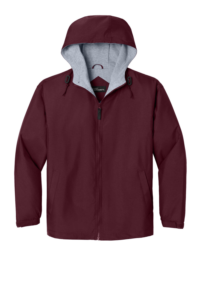 Port Authority Team Jacket - Maroon/ Light Oxford