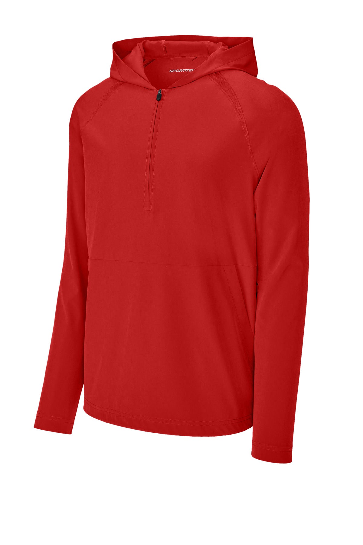 Sport-Tek Repeat 1/2-Zip Long Sleeve Hooded Jacket - Deep Red