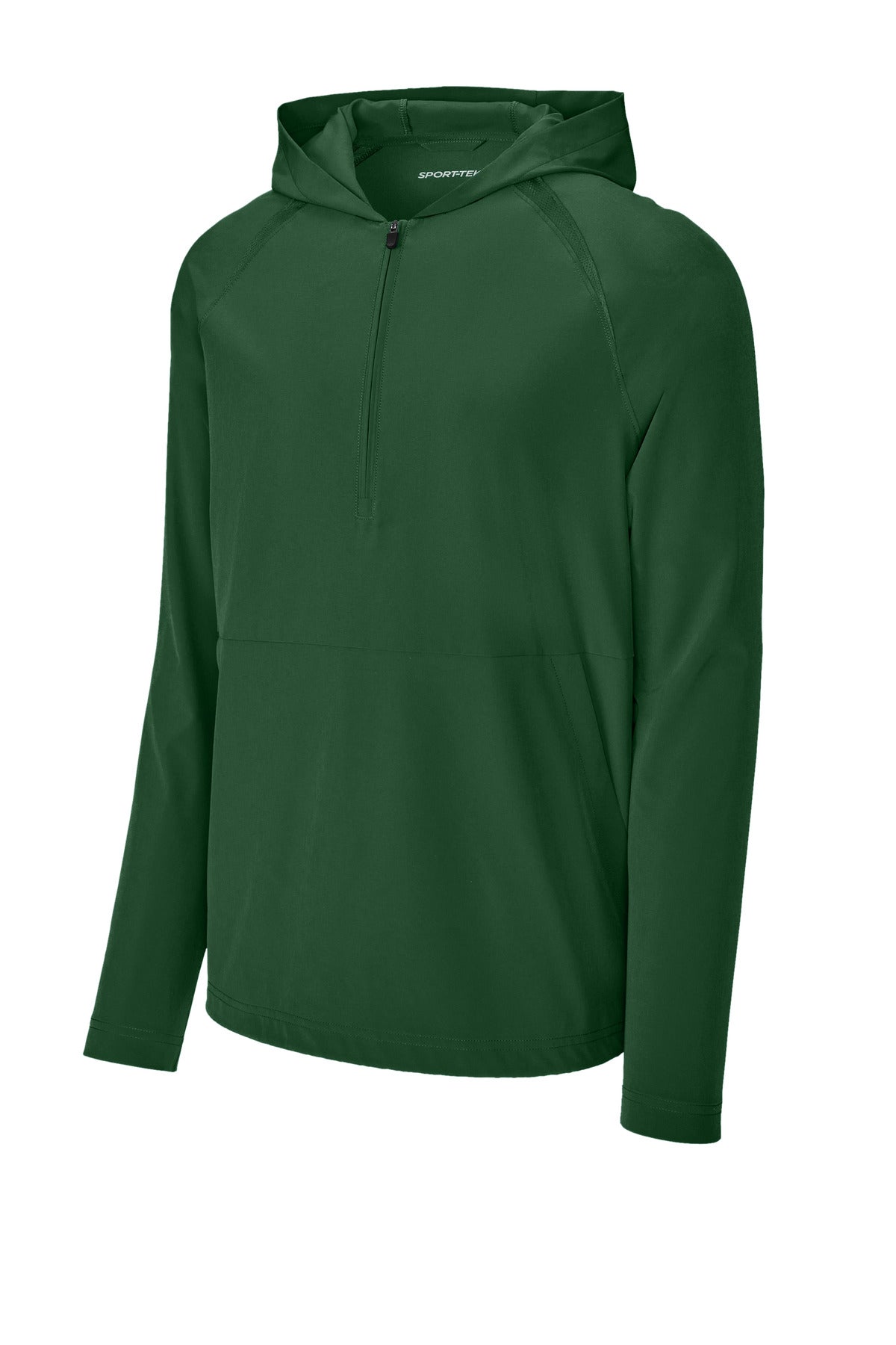 Sport-Tek Repeat 1/2-Zip Long Sleeve Hooded Jacket - Forest Green