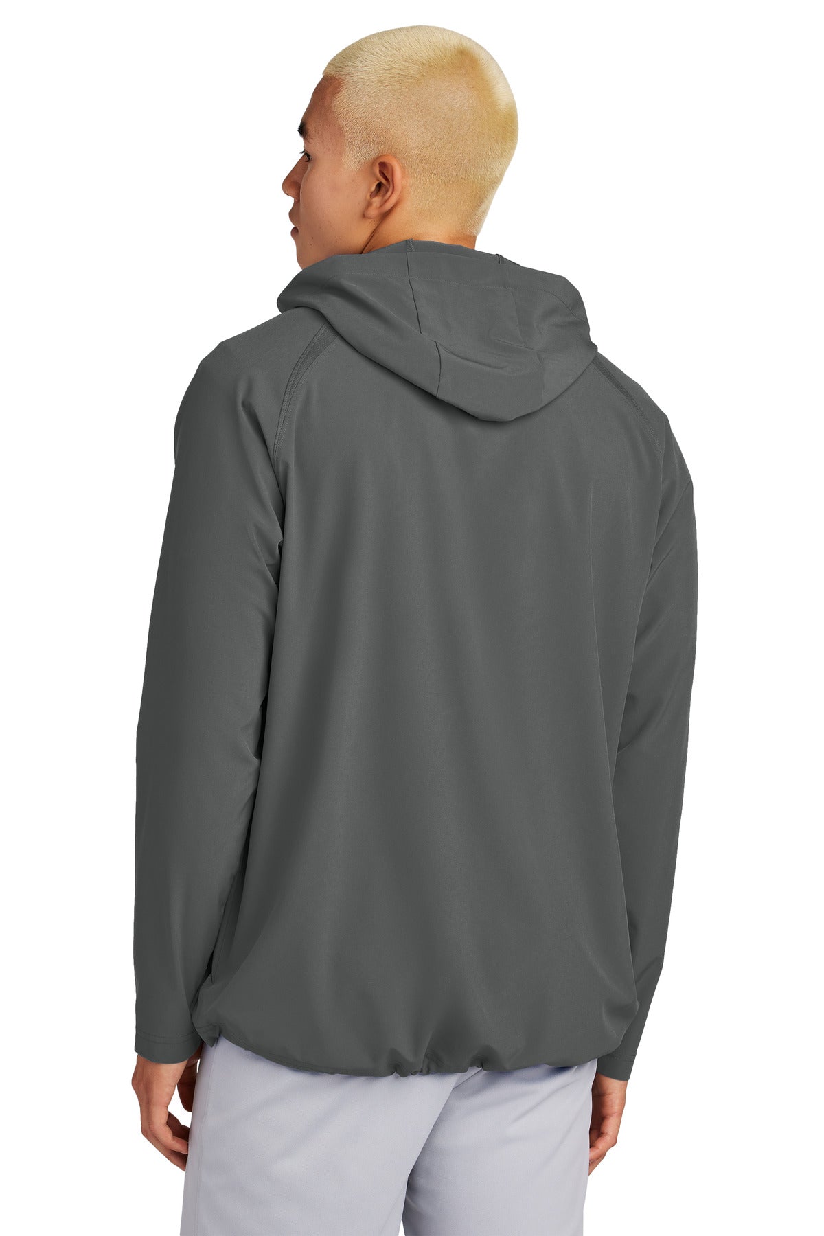 Sport-Tek Repeat 1/2-Zip Long Sleeve Hooded Jacket - Iron Grey