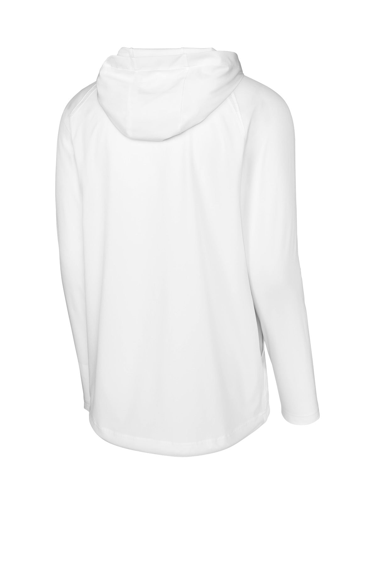 Sport-Tek Repeat 1/2-Zip Long Sleeve Hooded Jacket - White