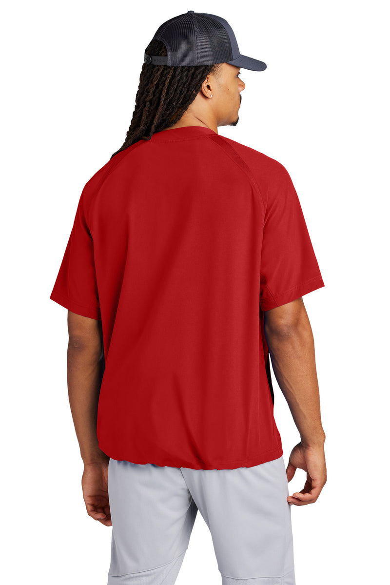 Sport-Tek Repeat 1/2-Zip Short Sleeve Jacket - Deep Red
