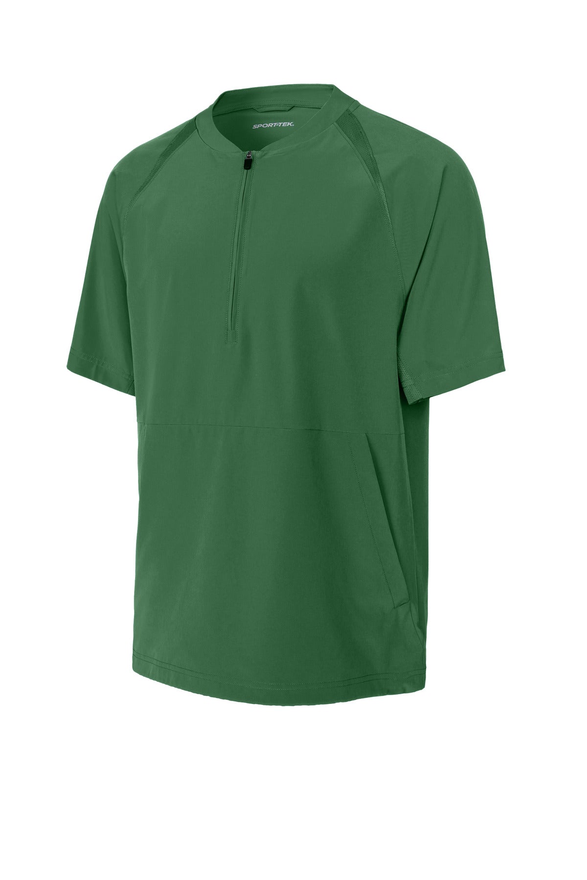 Sport-Tek Repeat 1/2-Zip Short Sleeve Jacket - Forest Green