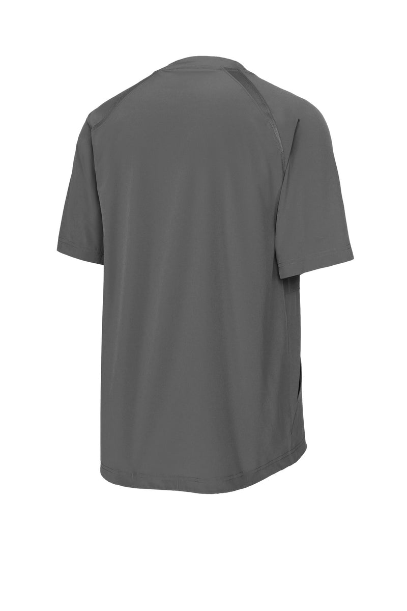 Sport-Tek Repeat 1/2-Zip Short Sleeve Jacket - Iron Grey