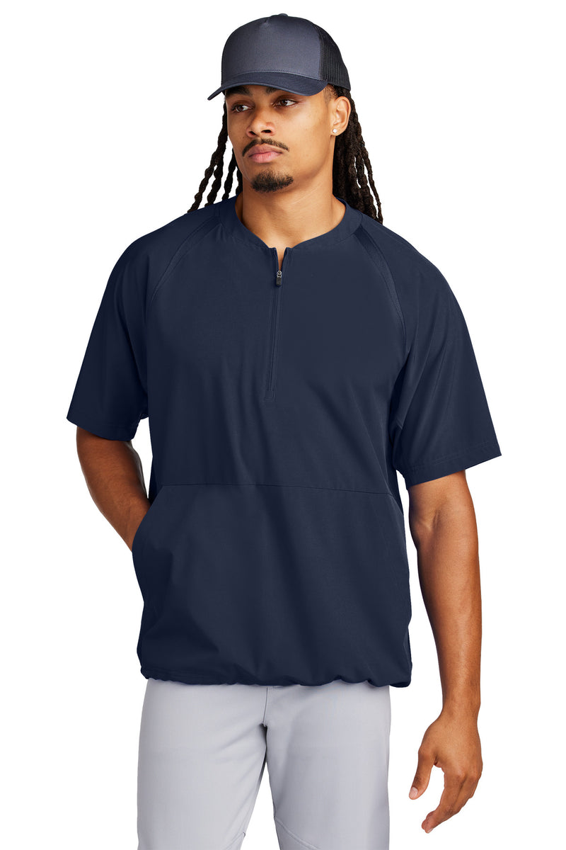 Sport-Tek Repeat 1/2-Zip Short Sleeve Jacket - True Navy
