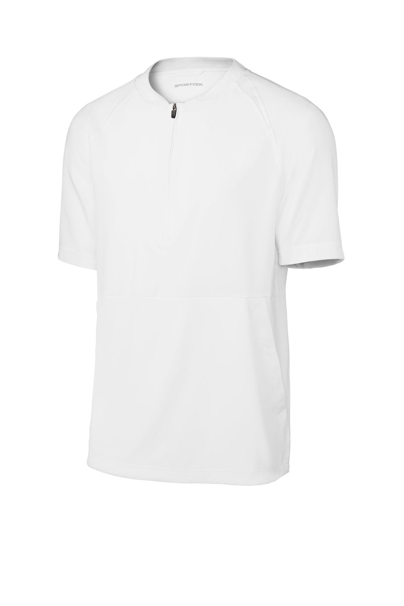 Sport-Tek Repeat 1/2-Zip Short Sleeve Jacket - White
