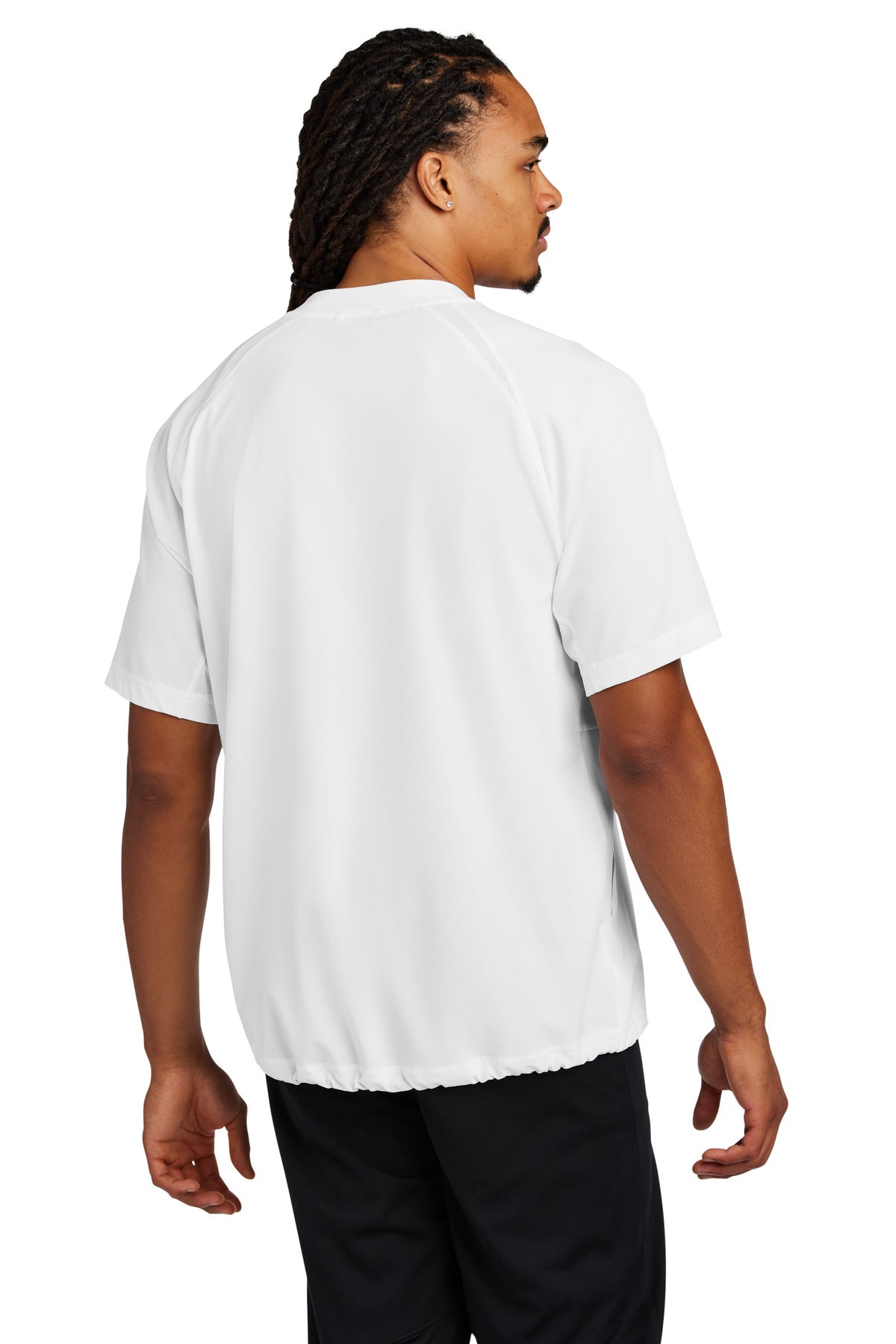 Sport-Tek Repeat 1/2-Zip Short Sleeve Jacket - White