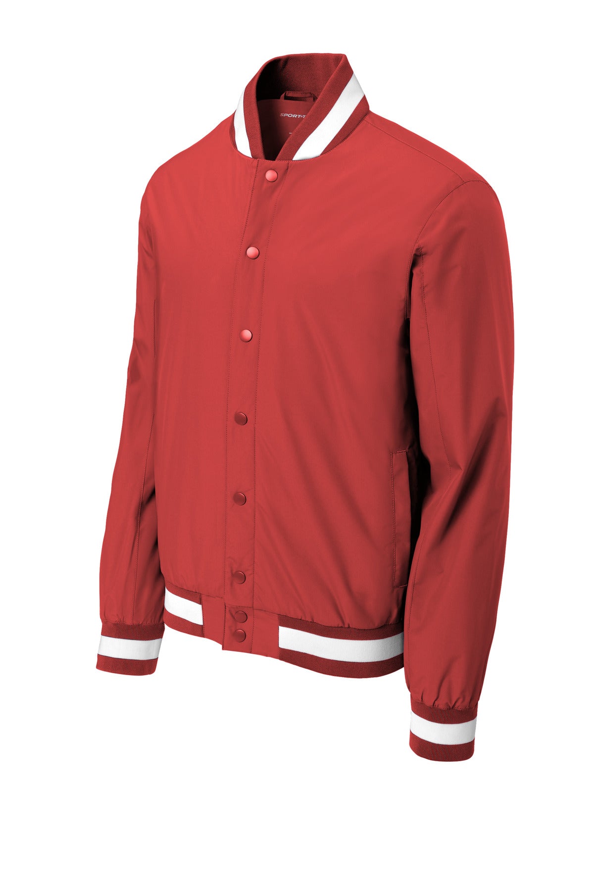 Sport-Tek Insulated Varsity Jacket - Deep Red