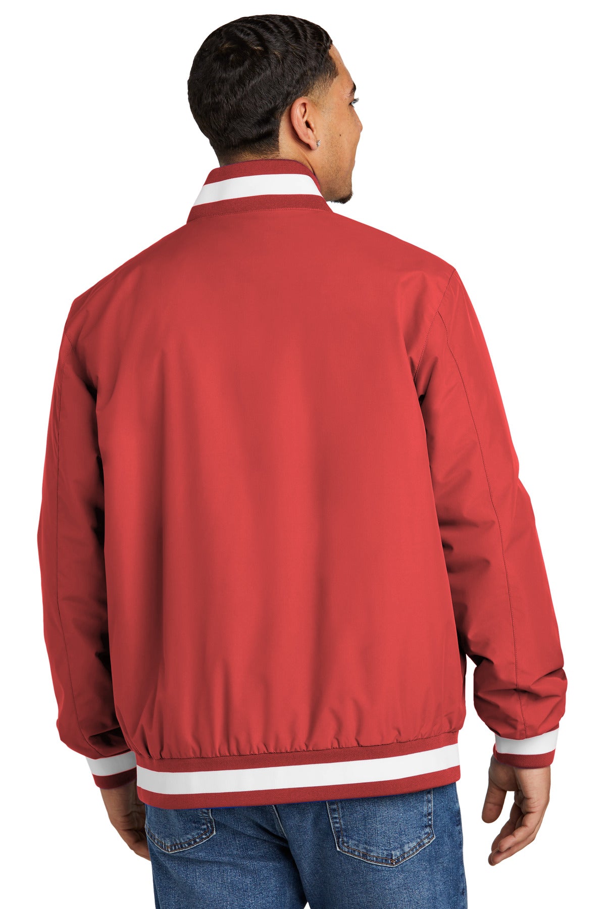 Sport-Tek Insulated Varsity Jacket - Deep Red