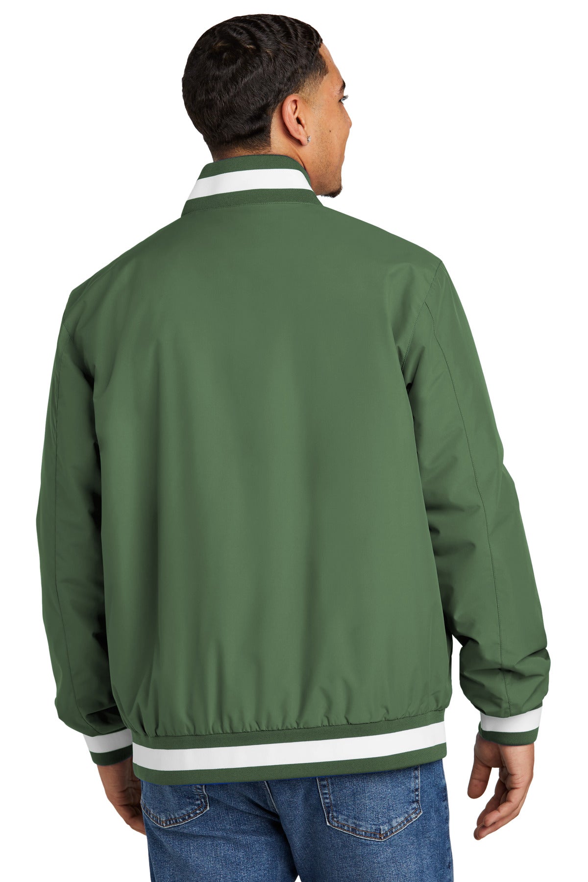 Sport-Tek Insulated Varsity Jacket - Forest Green