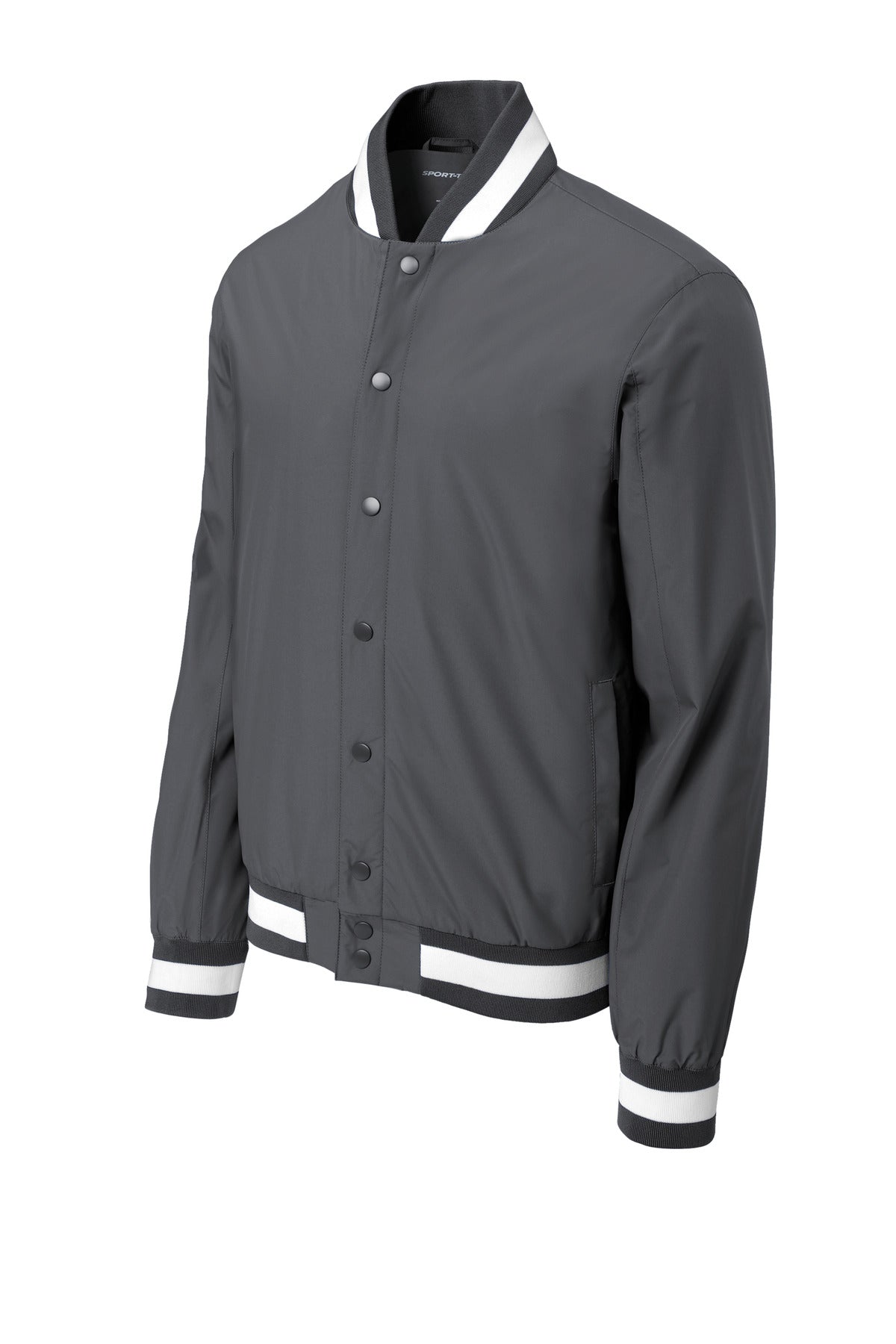 Sport-Tek Insulated Varsity Jacket - Graphite