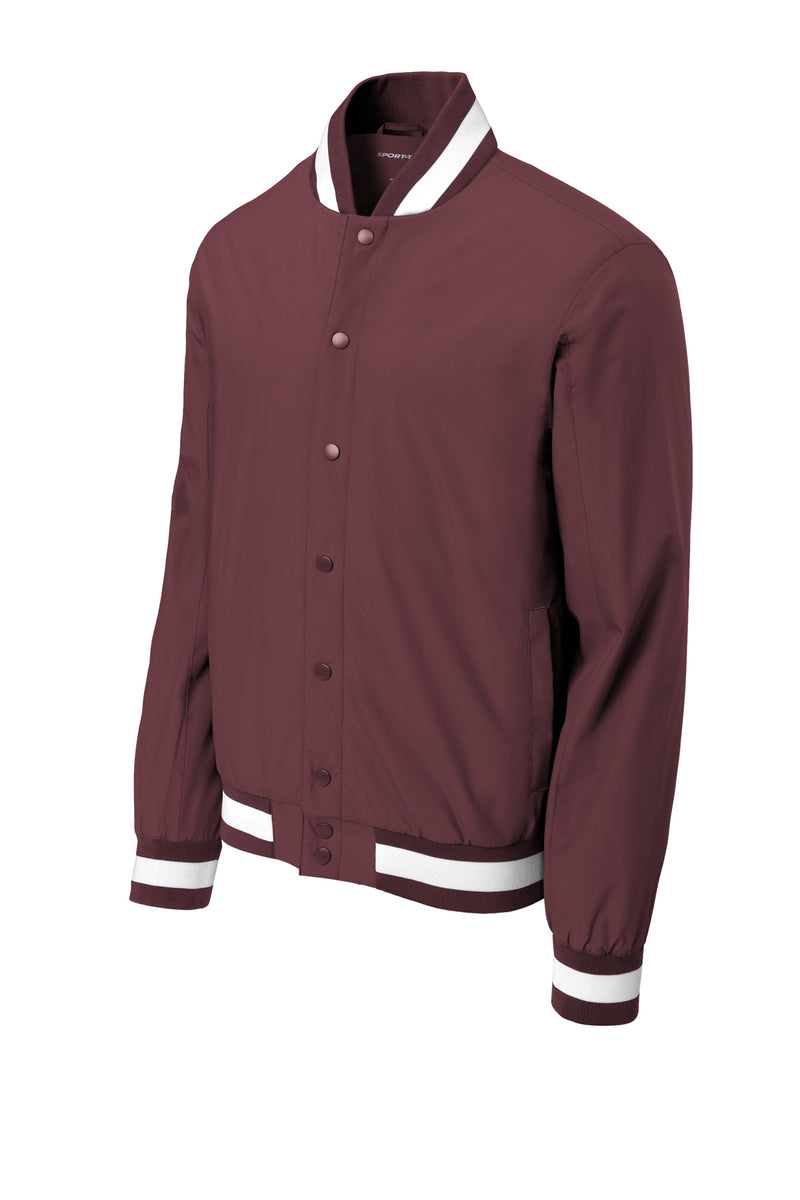 Sport-Tek Insulated Varsity Jacket - Maroon