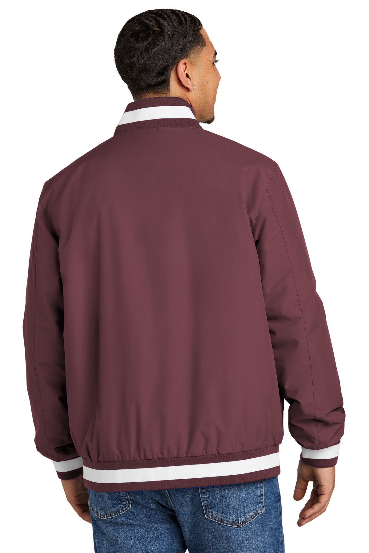 Sport-Tek Insulated Varsity Jacket - Maroon