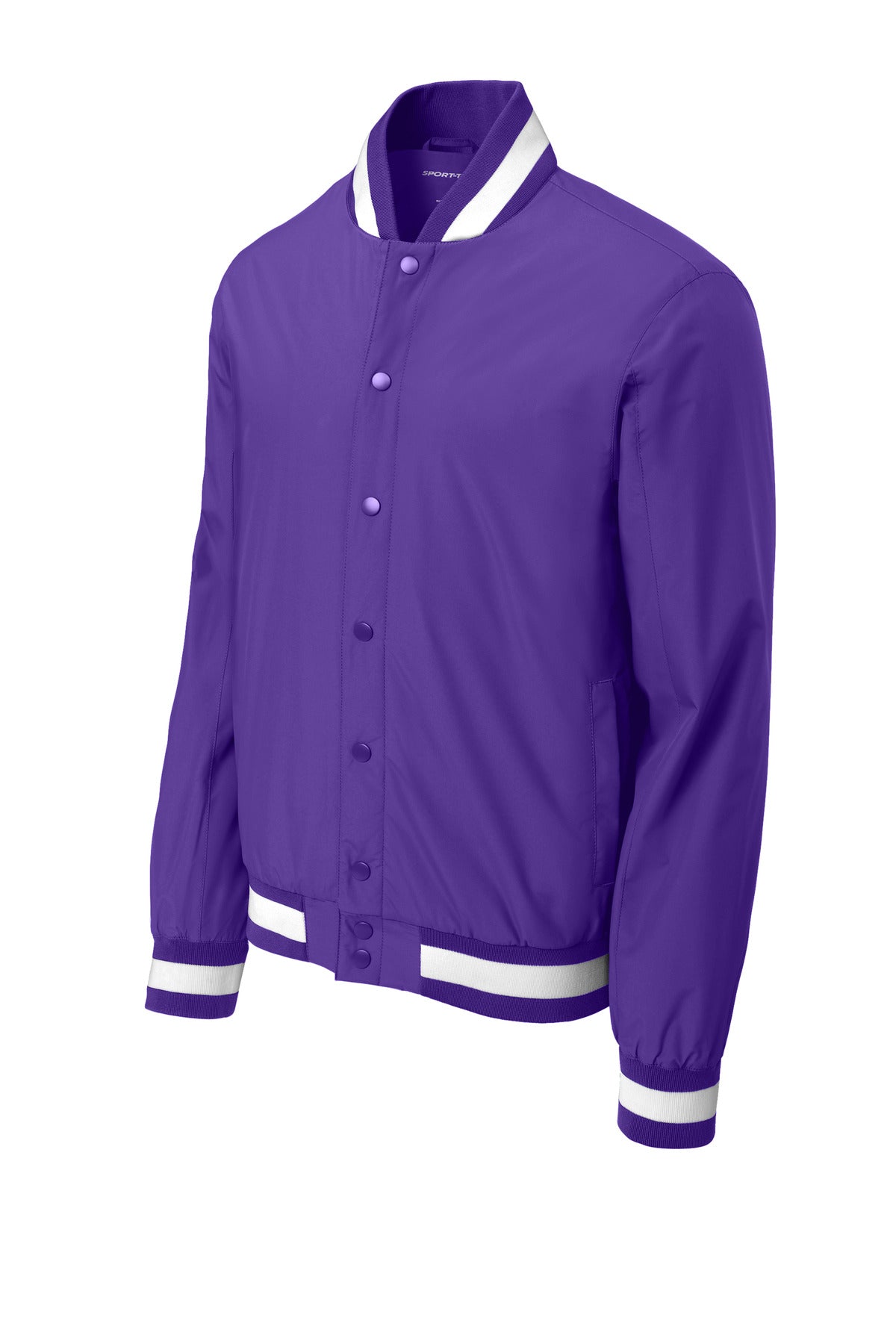 Sport-Tek Insulated Varsity Jacket - Purple