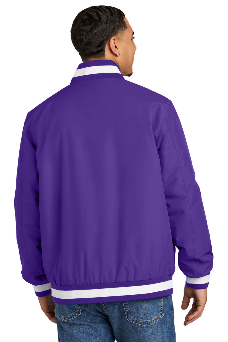 Sport-Tek Insulated Varsity Jacket - Purple