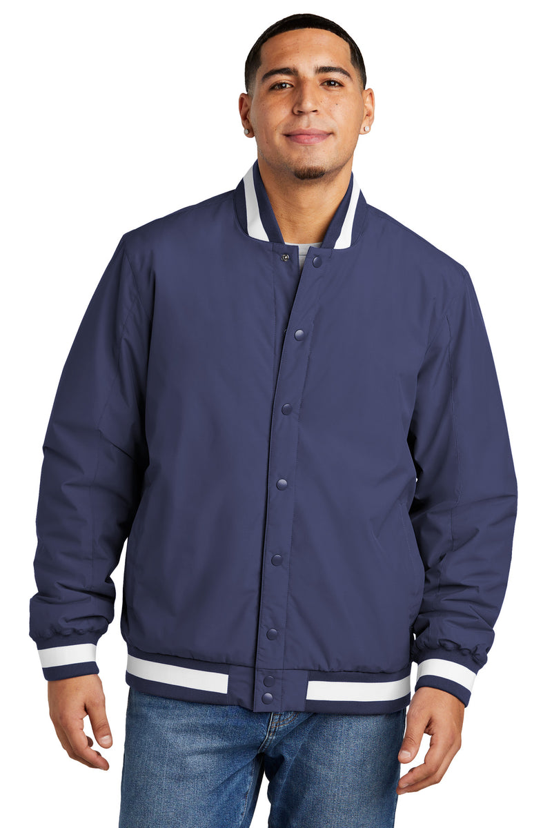 Sport-Tek Insulated Varsity Jacket - True Navy