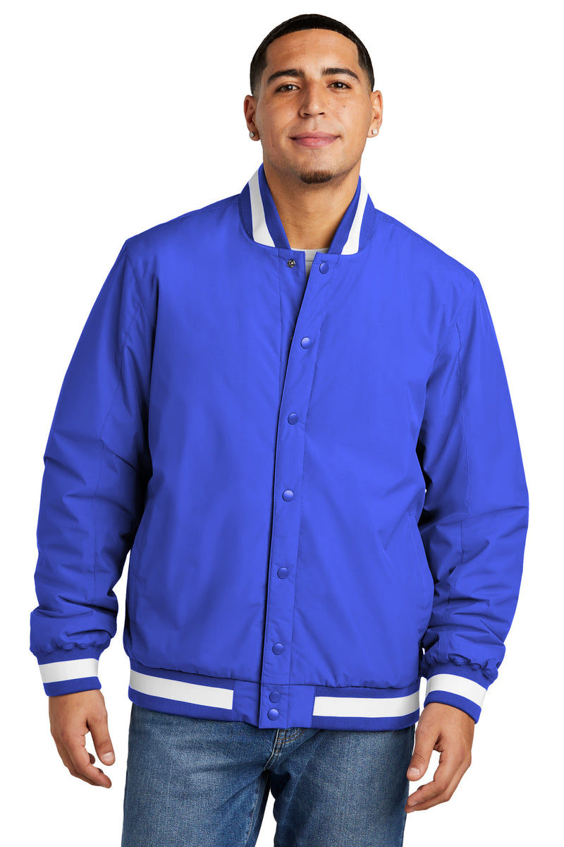 Sport-Tek Insulated Varsity Jacket - True Royal