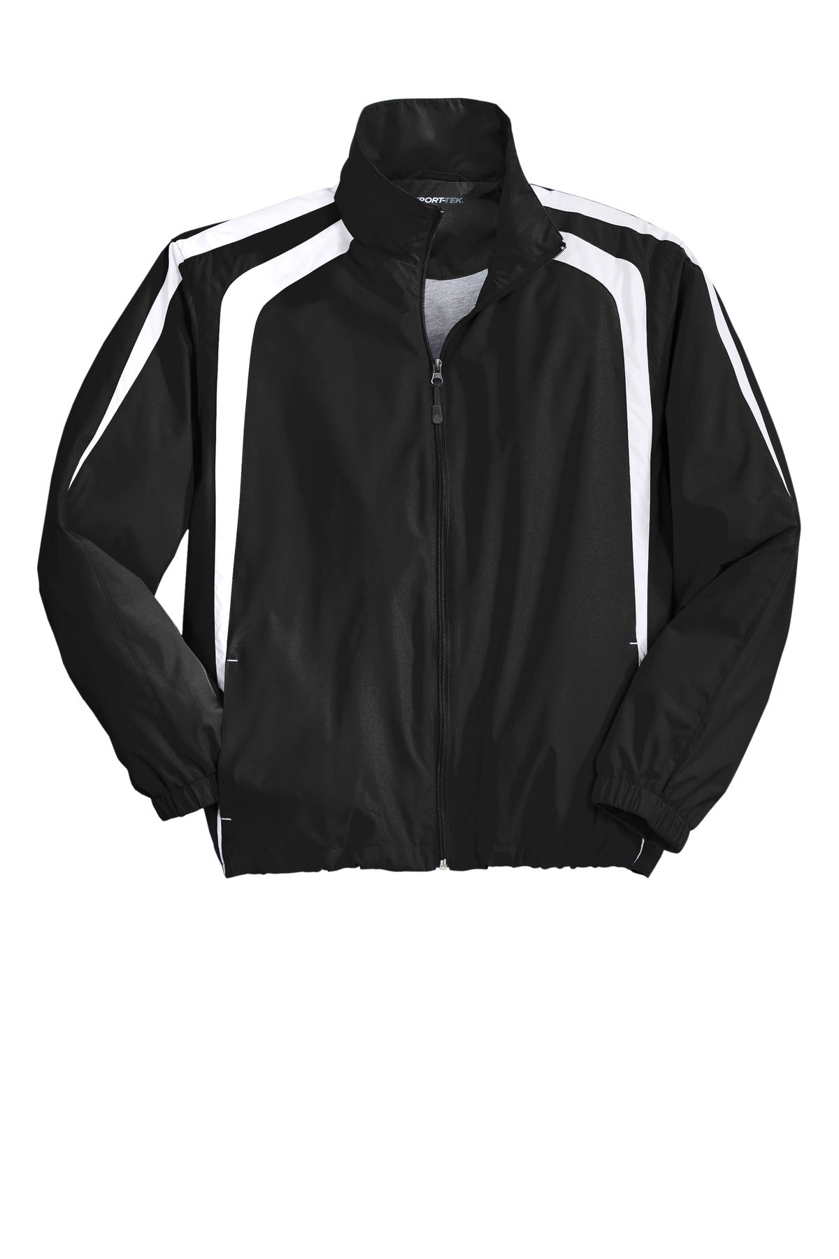 Sport-Tek Colorblock Raglan Jacket - Black/ White