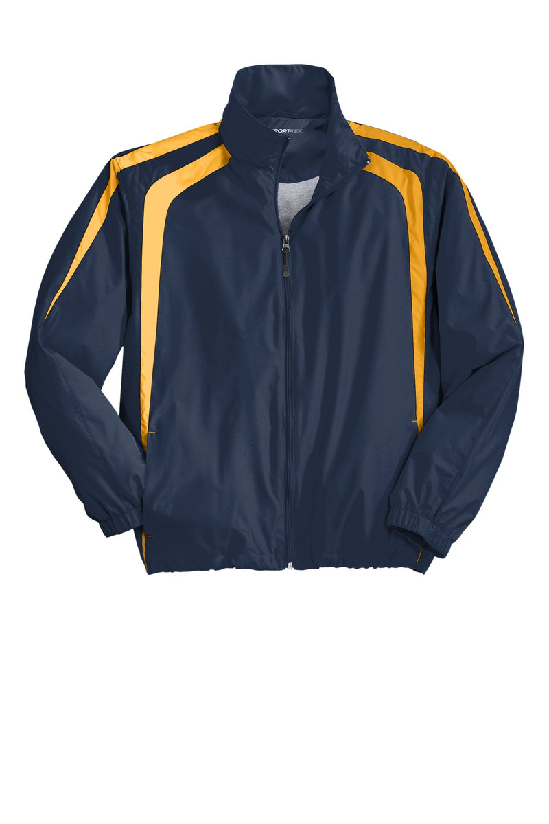 Sport-Tek Colorblock Raglan Jacket - True Navy/ Gold