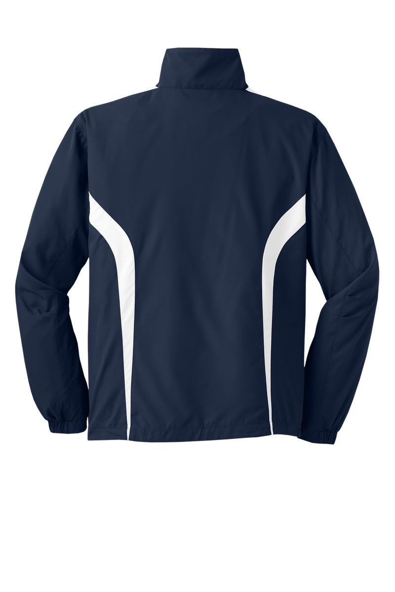 Sport-Tek Colorblock Raglan Jacket - True Navy/ White