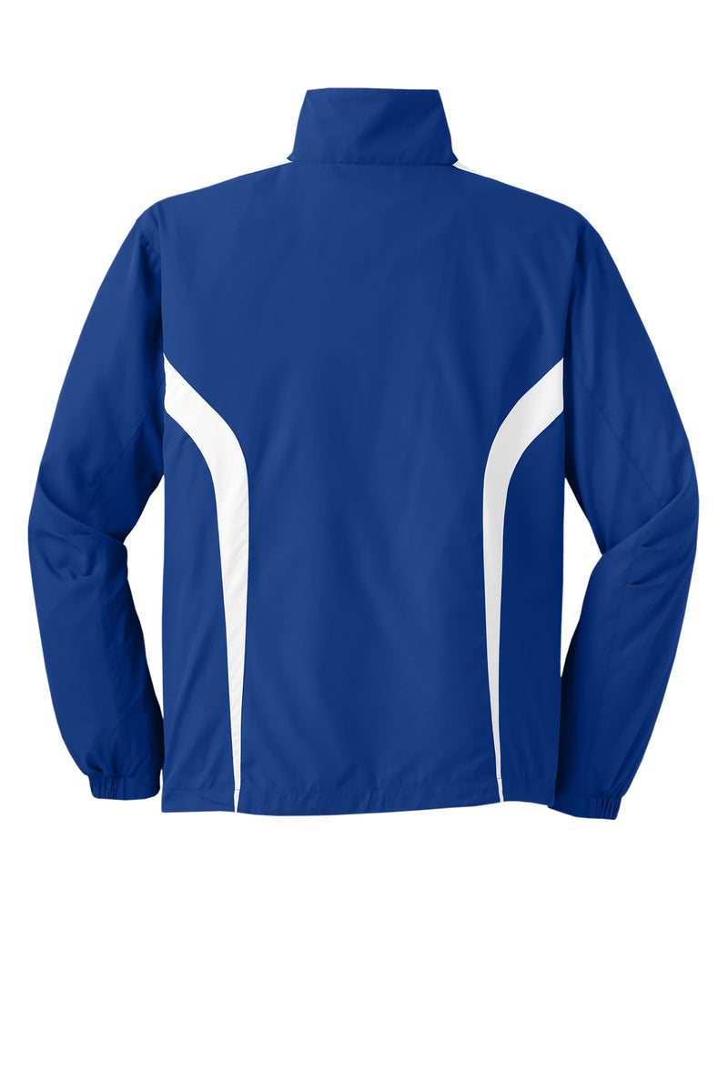 Sport-Tek Colorblock Raglan Jacket - True Royal/ White