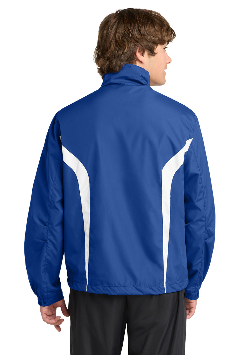 Sport-Tek Colorblock Raglan Jacket - True Royal/ White